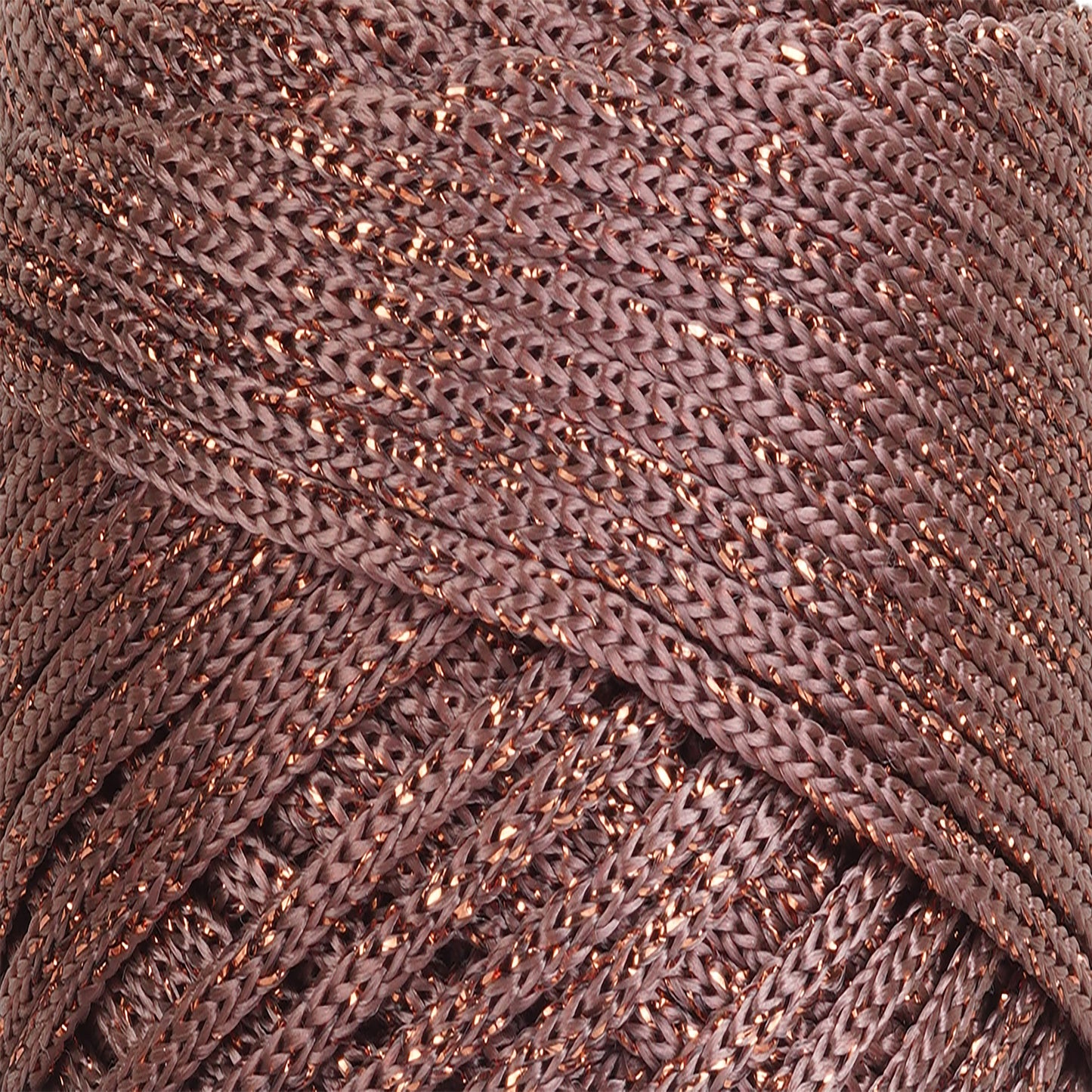 Sparkle Polyester Macrame Cord 2mm x 250 yards (750 feet) - Copper Sparkle