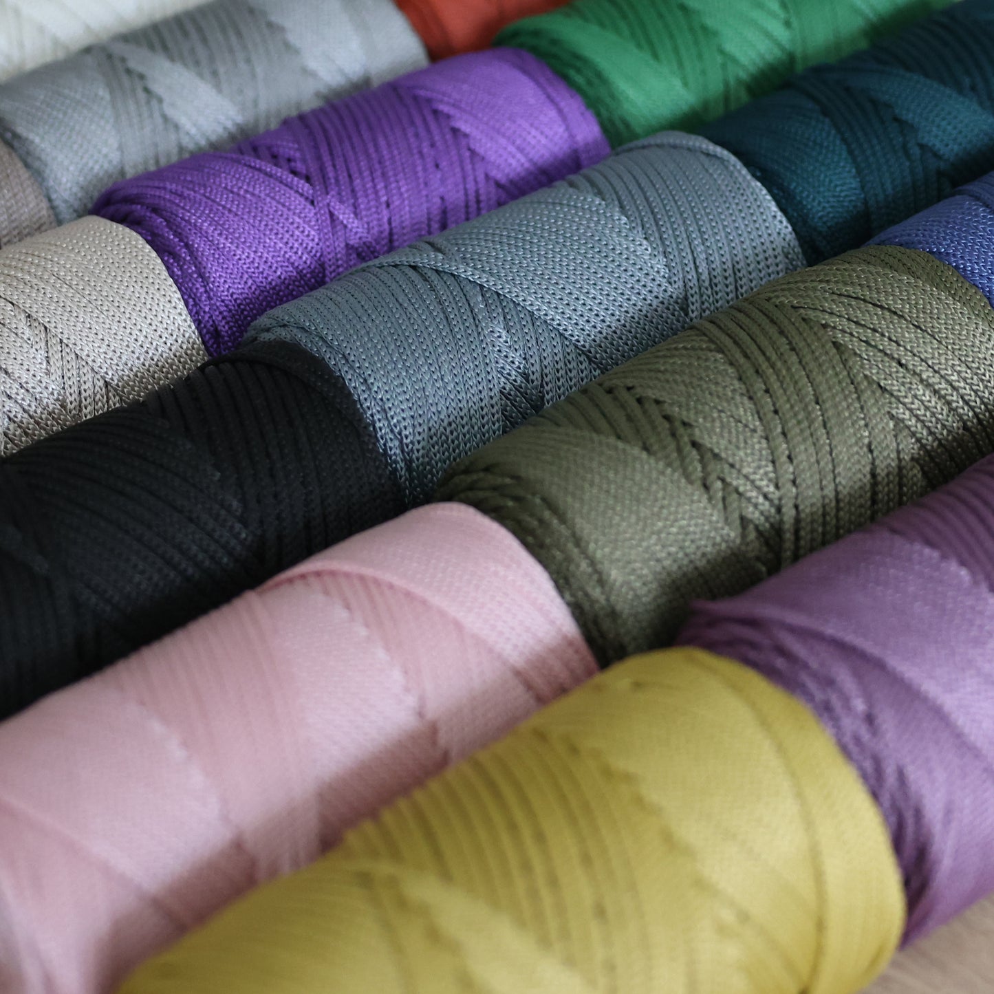 Polyester Macrame Cord 3mm x 131 Yards (394 feet) Polypropylene - Mustard
