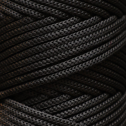 Polyester Macrame Cord 5mm x 104 Yards (311 feet) Polypropylene - Black