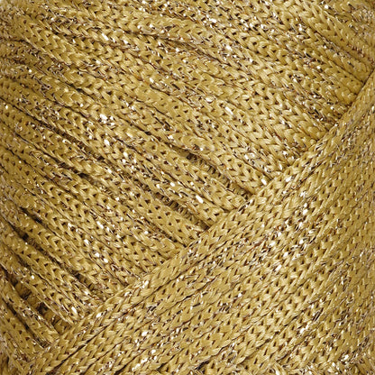 Sparkle Polyester Macrame Cord 2mm x 250 yards (750 feet)  - Mustard Sparkle