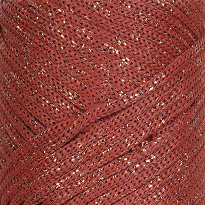 Sparkle Polyester Macrame Cord 2mm x 250 yards (750 feet)  - Brick Sparkle