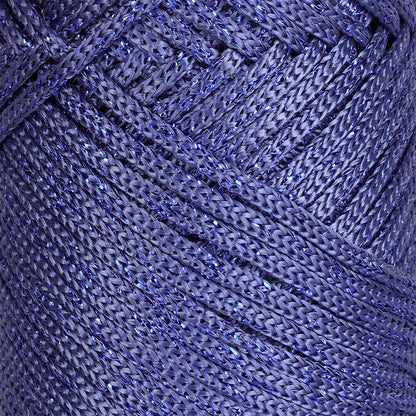 Sparkle Polyester Macrame Cord 2mm x 250 yards (750 feet)  - Denim Blue Sparkle