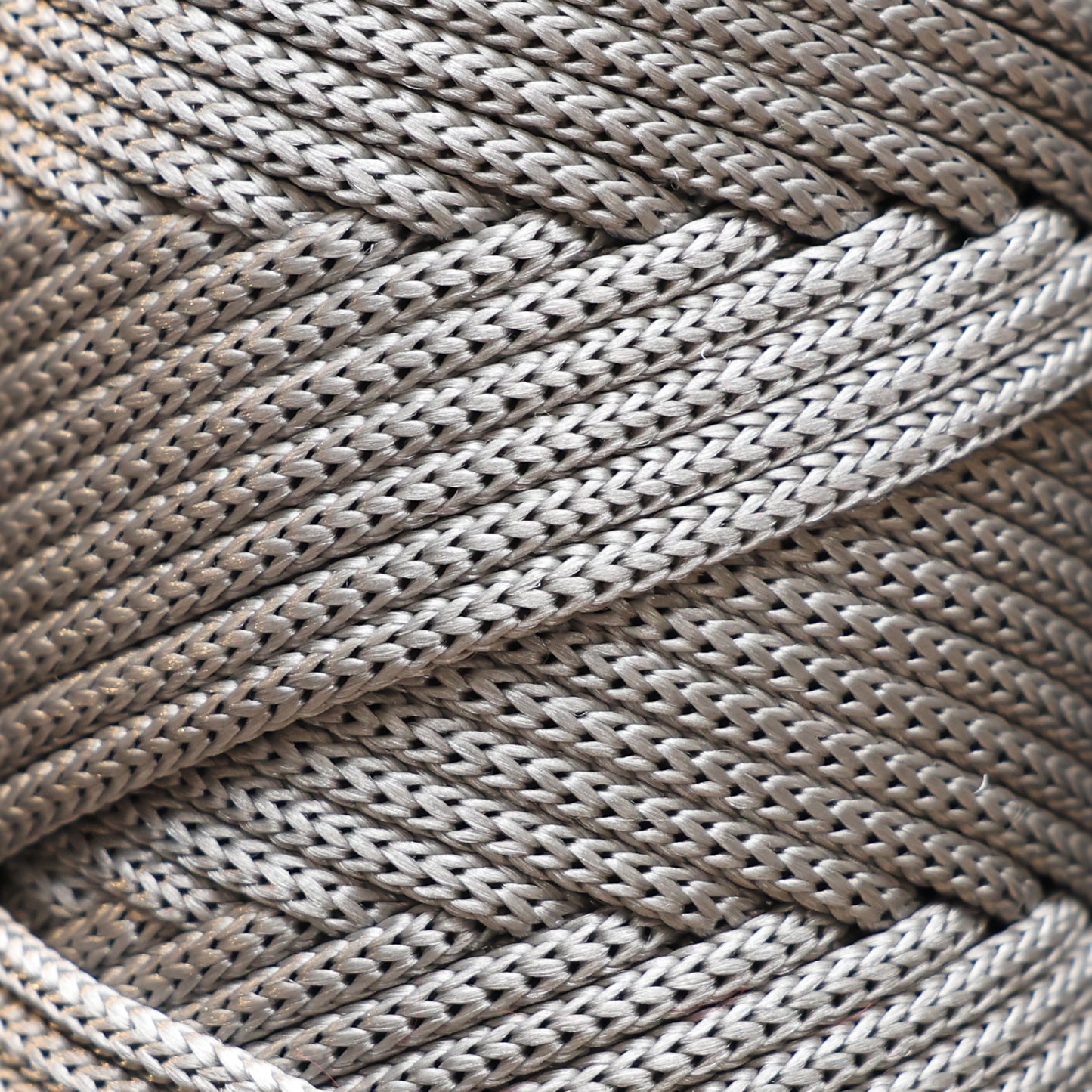 Polyester Macrame Cord 5mm x 104 Yards (311 feet) Polypropylene - Light Grey
