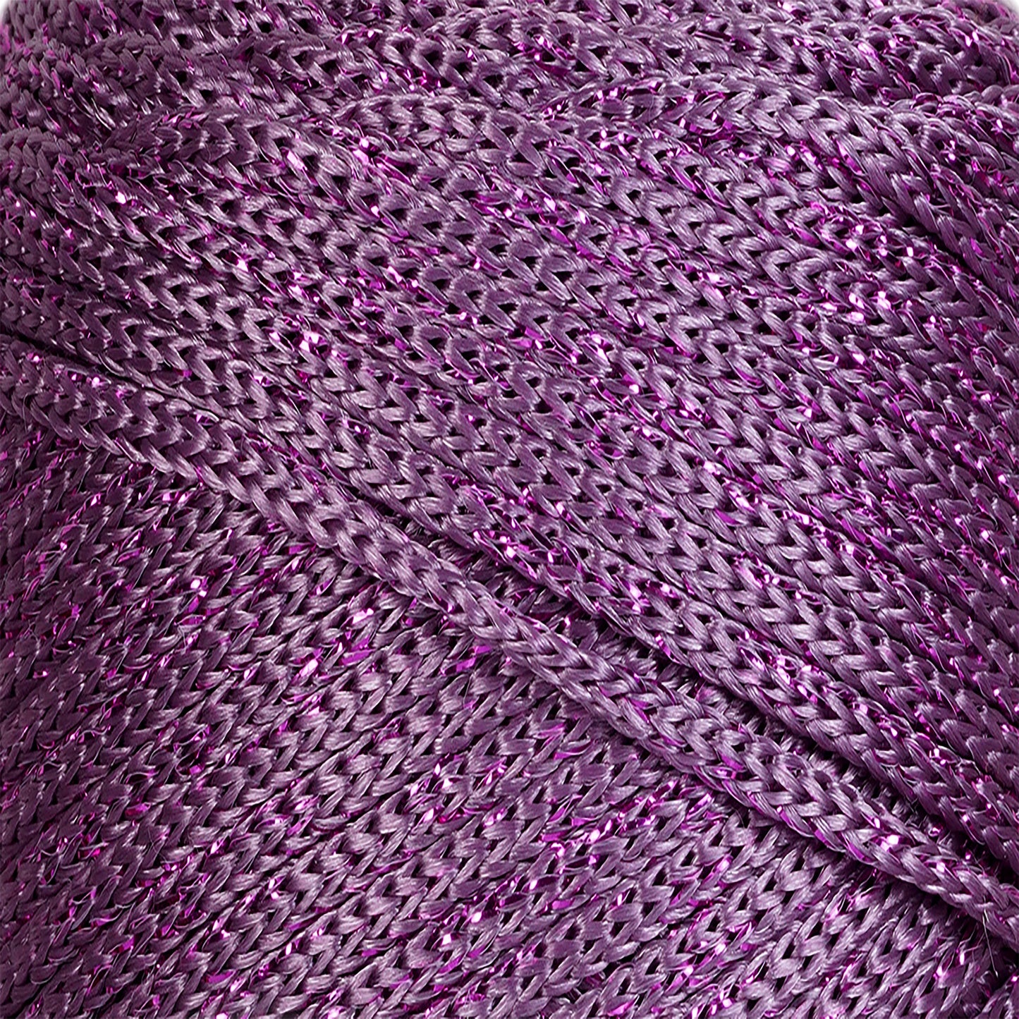 Sparkle Polyester Macrame Cord 2mm x 125 yards (375 feet)  - Plum Sparkle