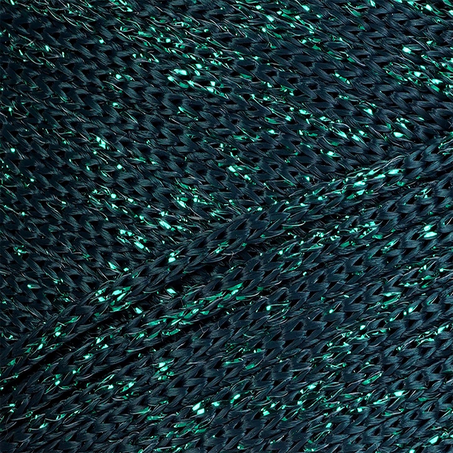 Sparkle Polyester Macrame Cord 2mm x 250 yards (750 feet)  - Forest Green Sparkle
