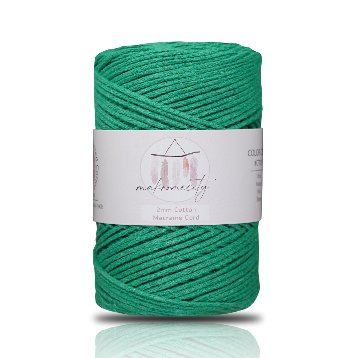 Cotton Macrame Cord 2mm x 195 Yards (590 feet) 2mm - Benetton