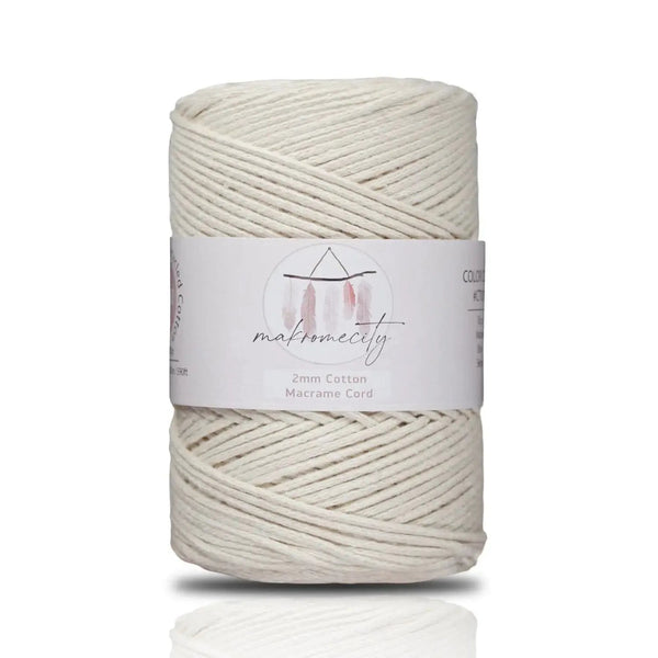 2mm x 195 Yards, (590 feet), Cotton, Macrame Cord