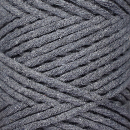 Single Strand Macrame Cord 3 mm x 109 Yards (328 feet) - Dark Grey