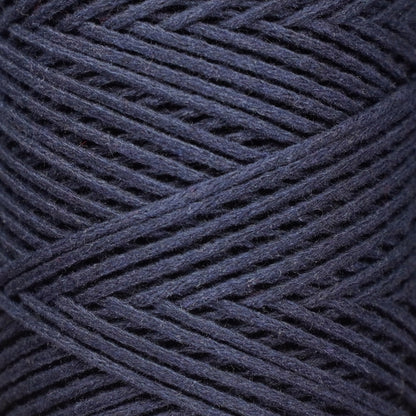 Cotton Macrame Cord 2mm x 195 Yards (590 feet) 2mm - Indigo Blue