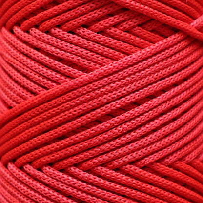 Polyester Macrame Cord 3mm x 131 Yards (394 feet) Polypropylene - Red