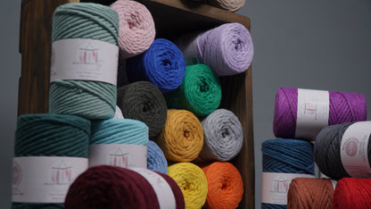 Single Strand Macrame Cord 3 mm x 109 Yards (328 feet) - Salmon Pink